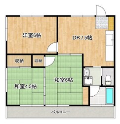 コーポ湯の原の物件間取画像